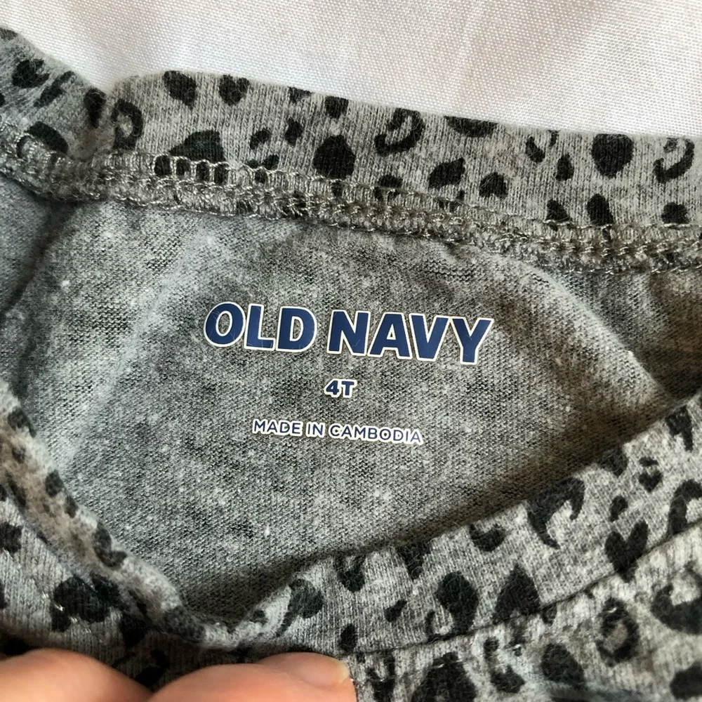 Old Navy & BB Girls 4 T set - Leopard Print, Shimmery Mermaid, Christmas Trees